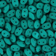 SuperDuo Beads 2.5x5mm Neon - Dark Emerald